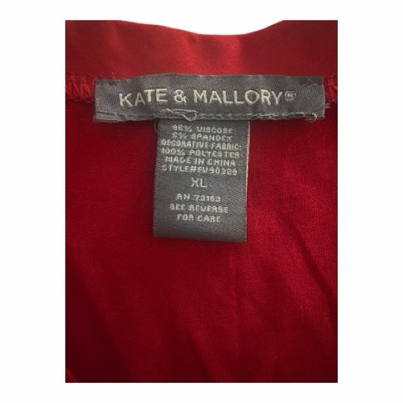 Kate & Mallory Women’s Vibrant Red Sleeveless Garment Maxi Dress Size XL NWOT - Picture 6 of 6